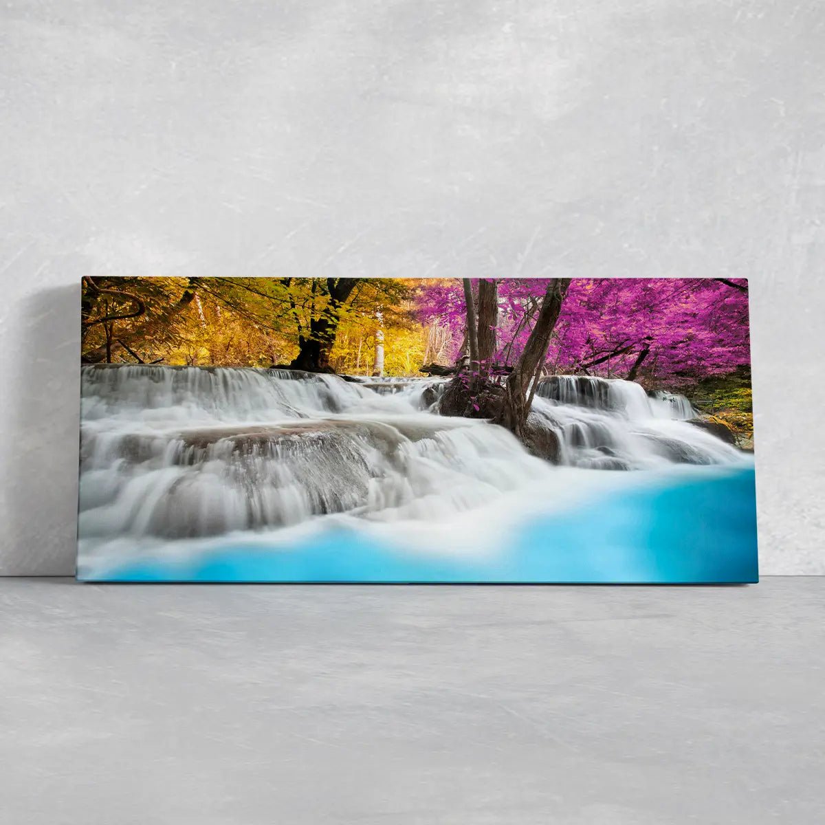 Rainforest Waterfall Wall Art Canvas Print