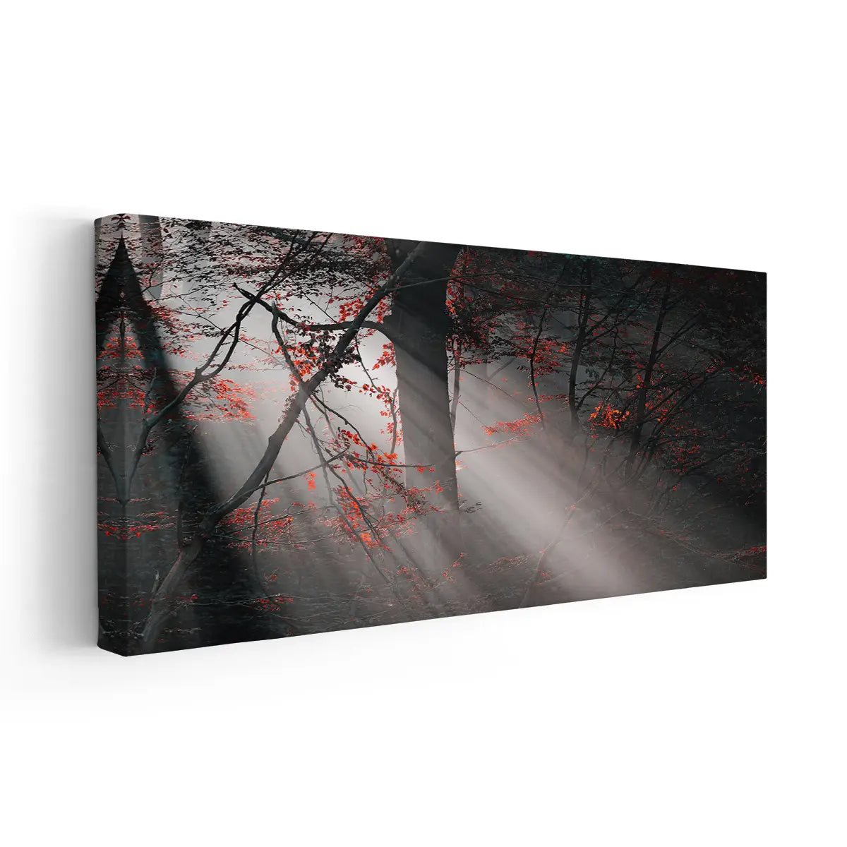 Misty Forest Wall Art Canvas
