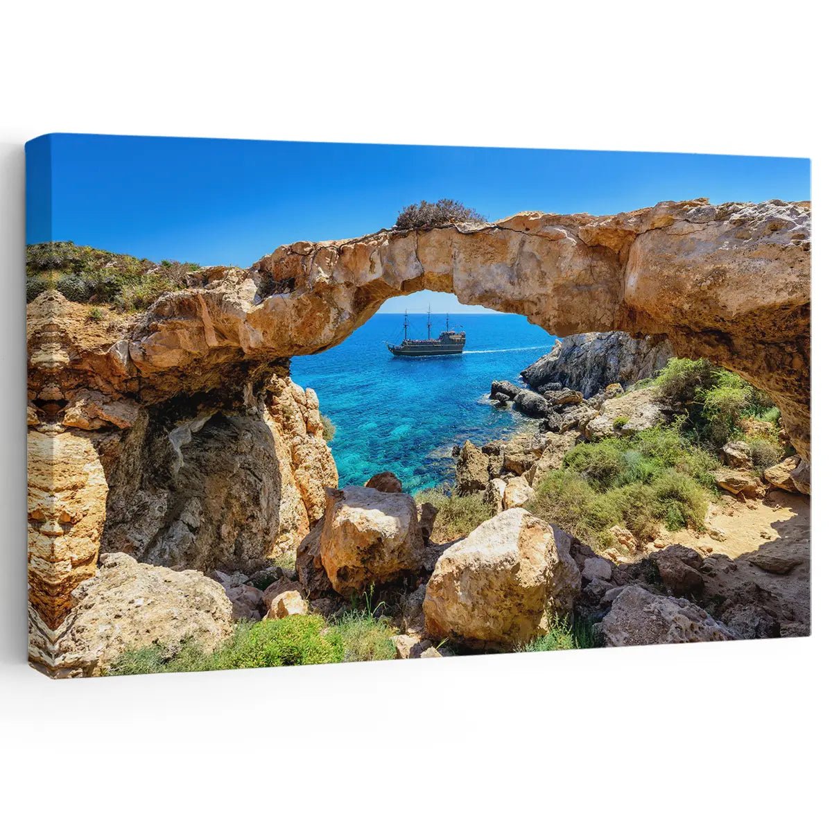 Rock Arch Seascape Wall Art Canvas