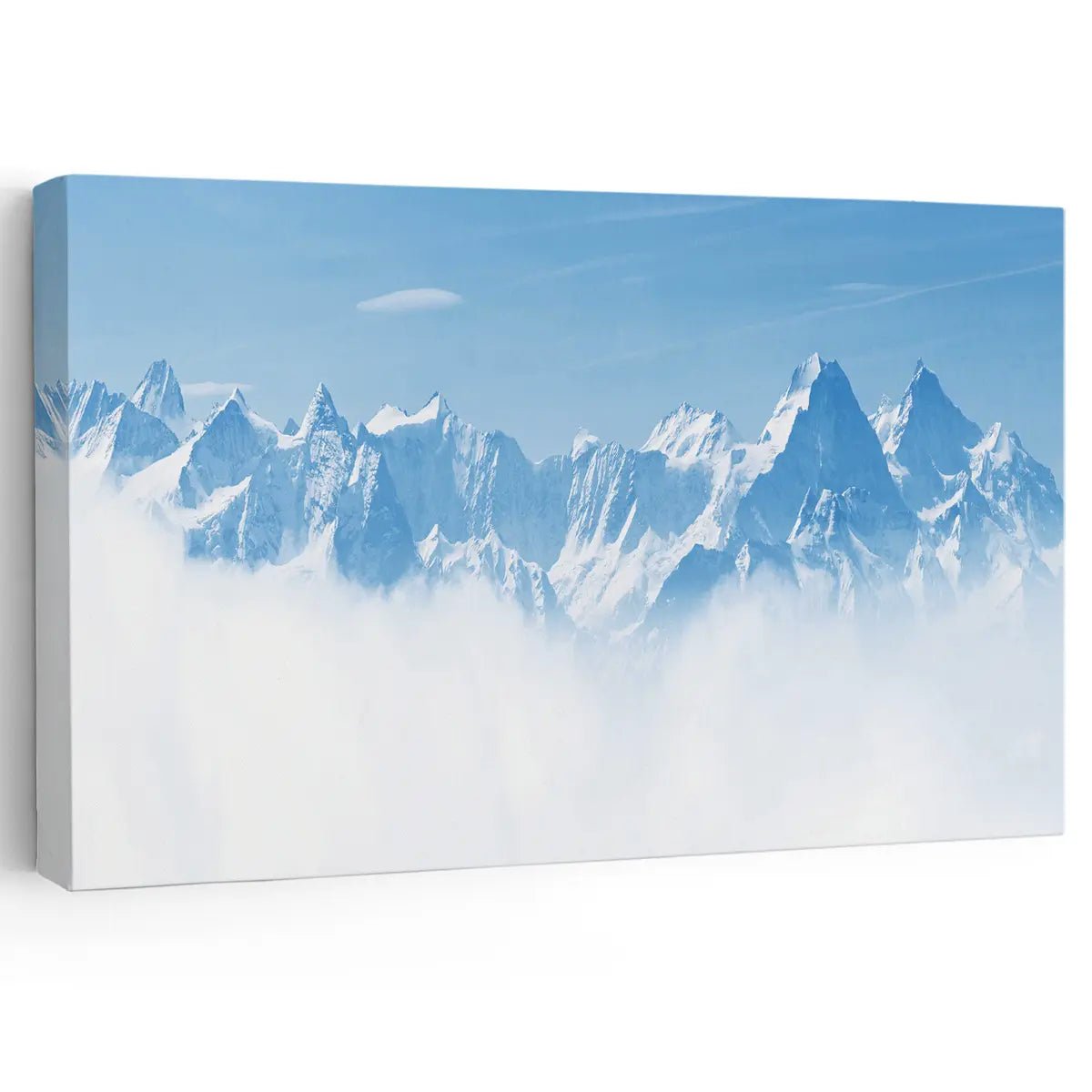 Snowy Mountain Peaks Wall Art Canvas