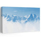 Snowy Mountain Peaks Wall Art Canvas