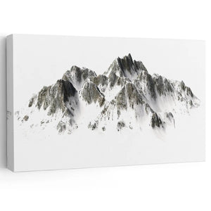 Snowy Mountains Wall Art Canvas