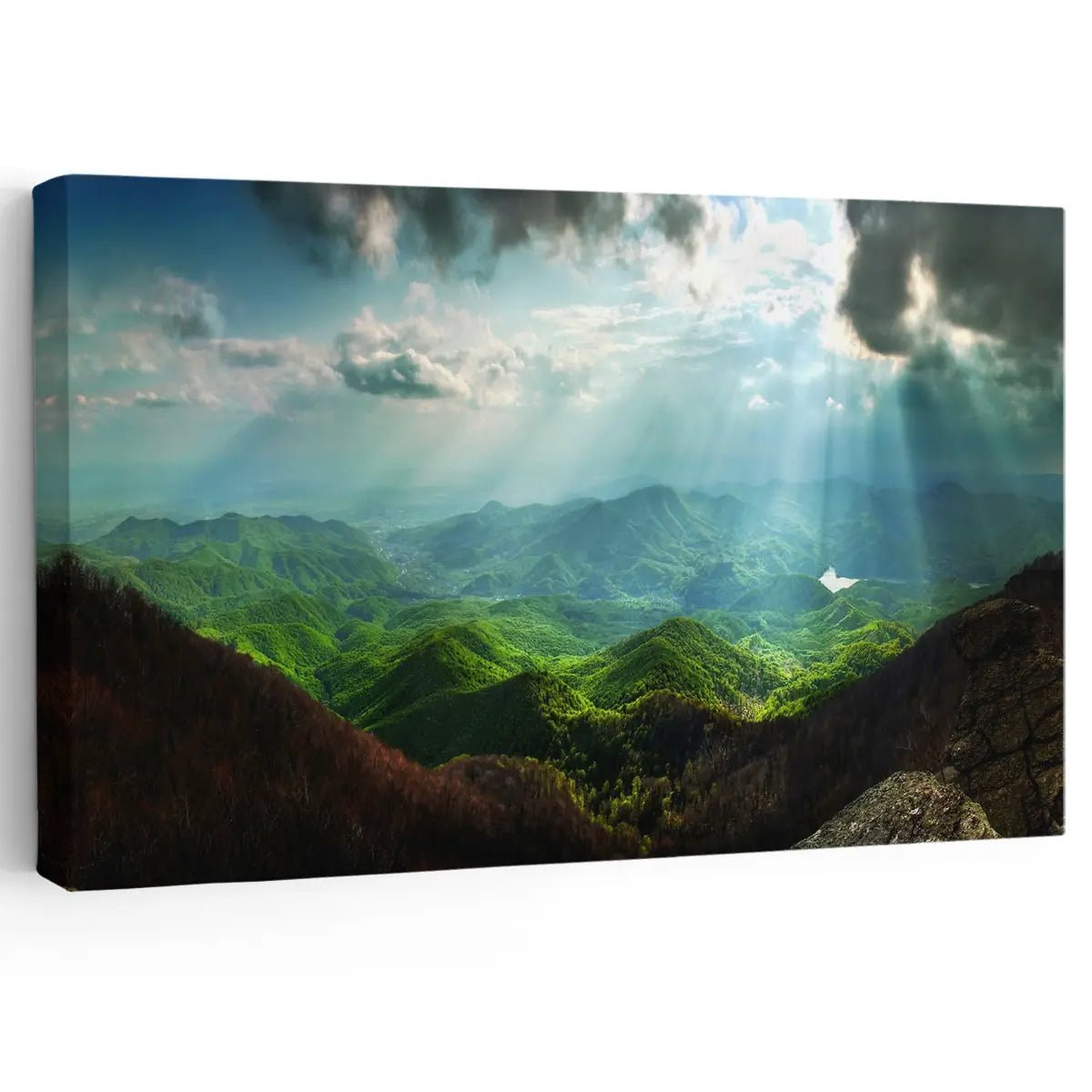 Mountain Forest Wall Art Canvas