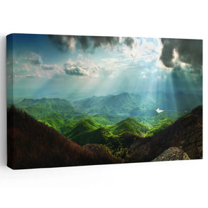 Mountain Forest Wall Art Canvas