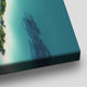 Romantic Aerial Beach Print – Heart-Shaped Island Tropical Ocean Canvas