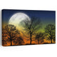 Full Moon Forest Silhouette Wall Art Canvas