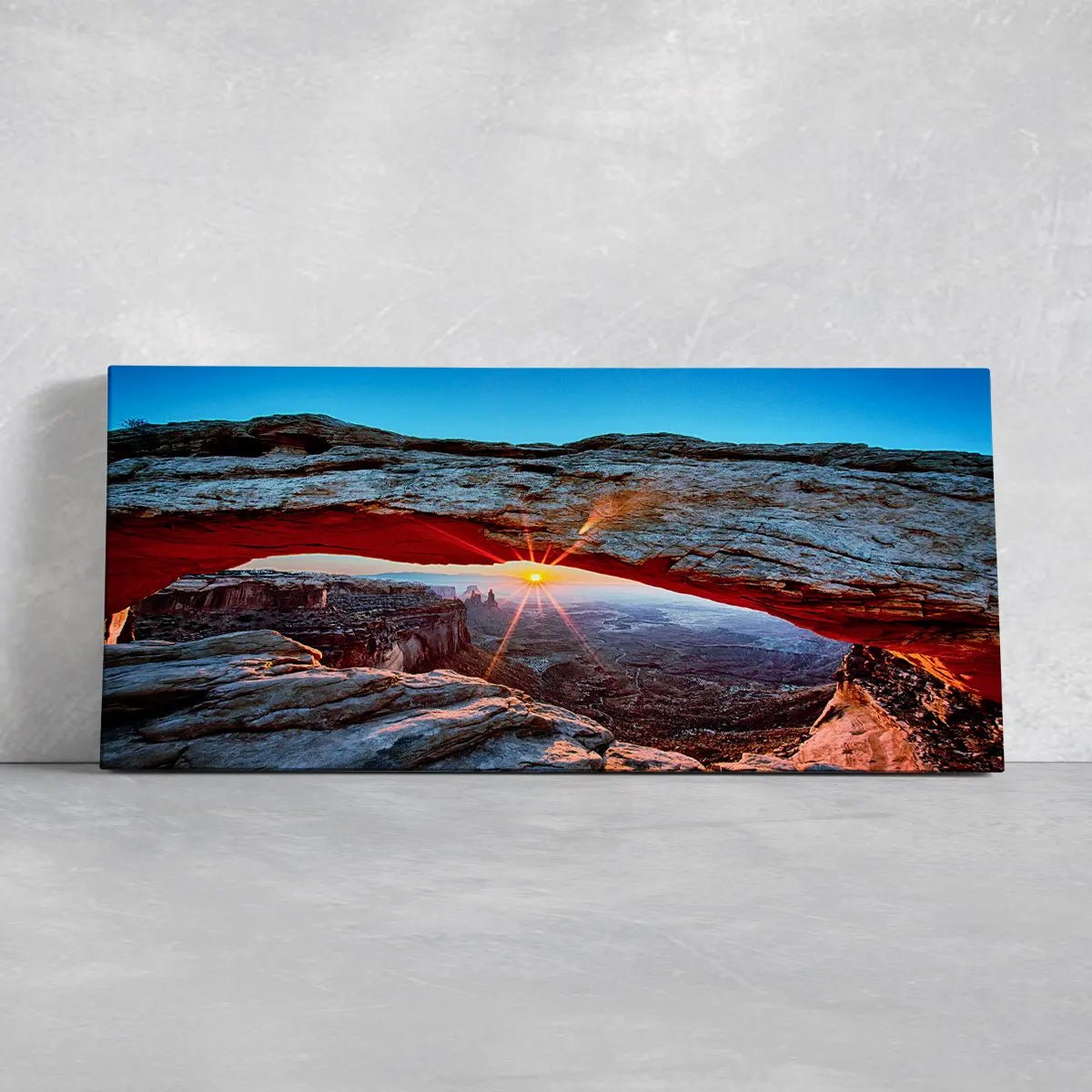 Mesa Arch Sunset Wall Art Canvas