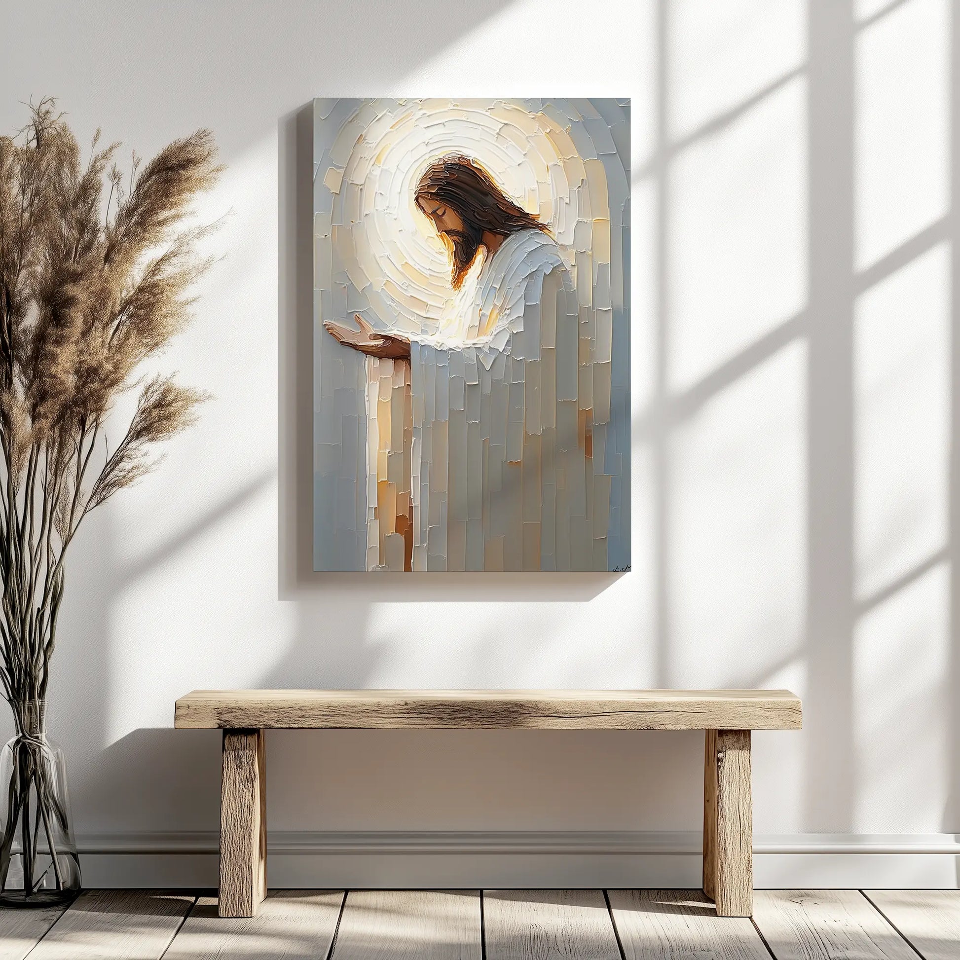 Jesus Christ artwork, Christian canvas prints, modern religious artwork, religious picture frames