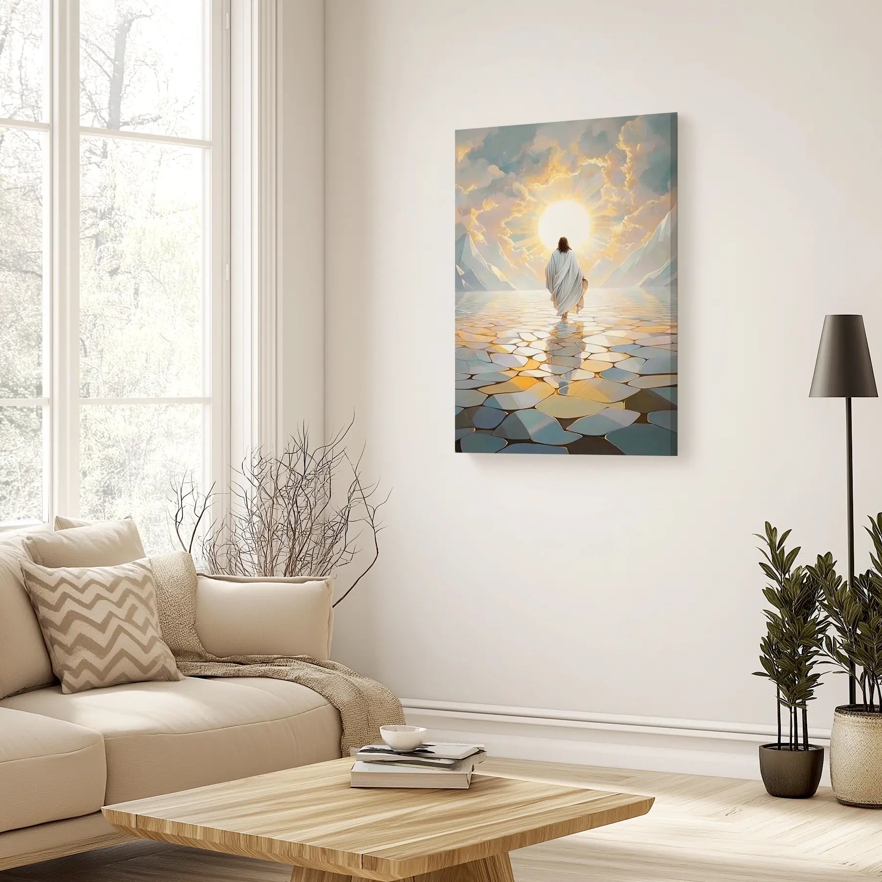 faith canvas wall art, jesus art canvas, christian wall prints
