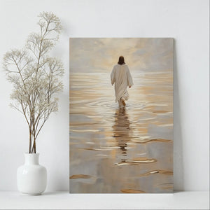 jesus canvas wall art, faith canvas print, christian wall decor