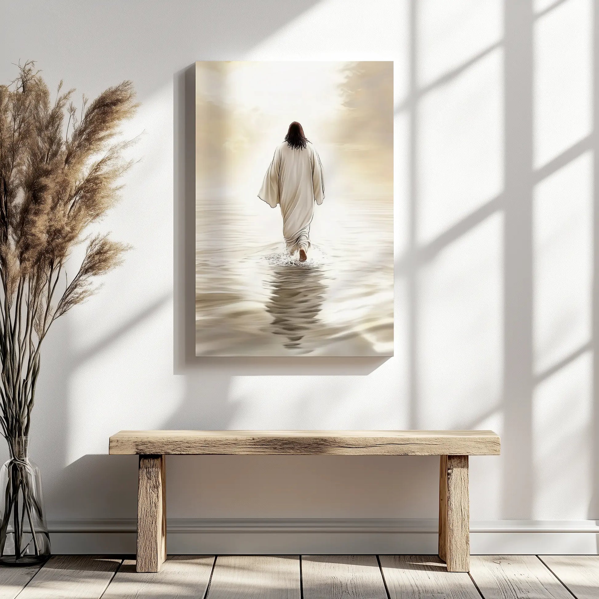 religious framed art, large christian wall art, christian wall art decor
