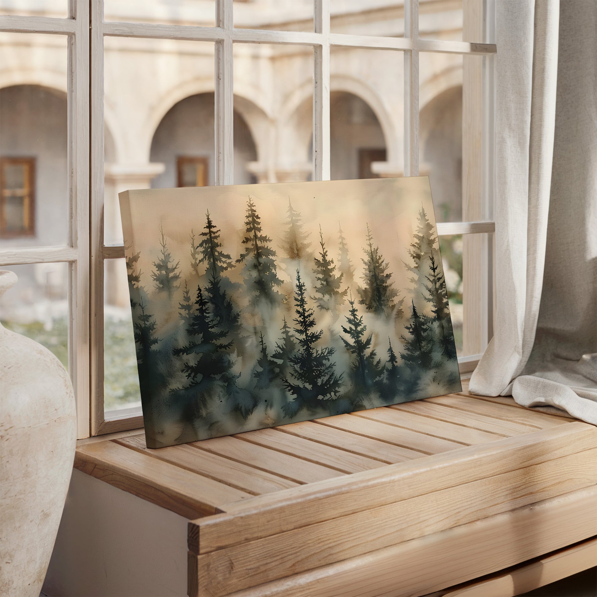 Foggy Forest Canvas Art