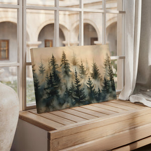 Foggy Forest Canvas Art