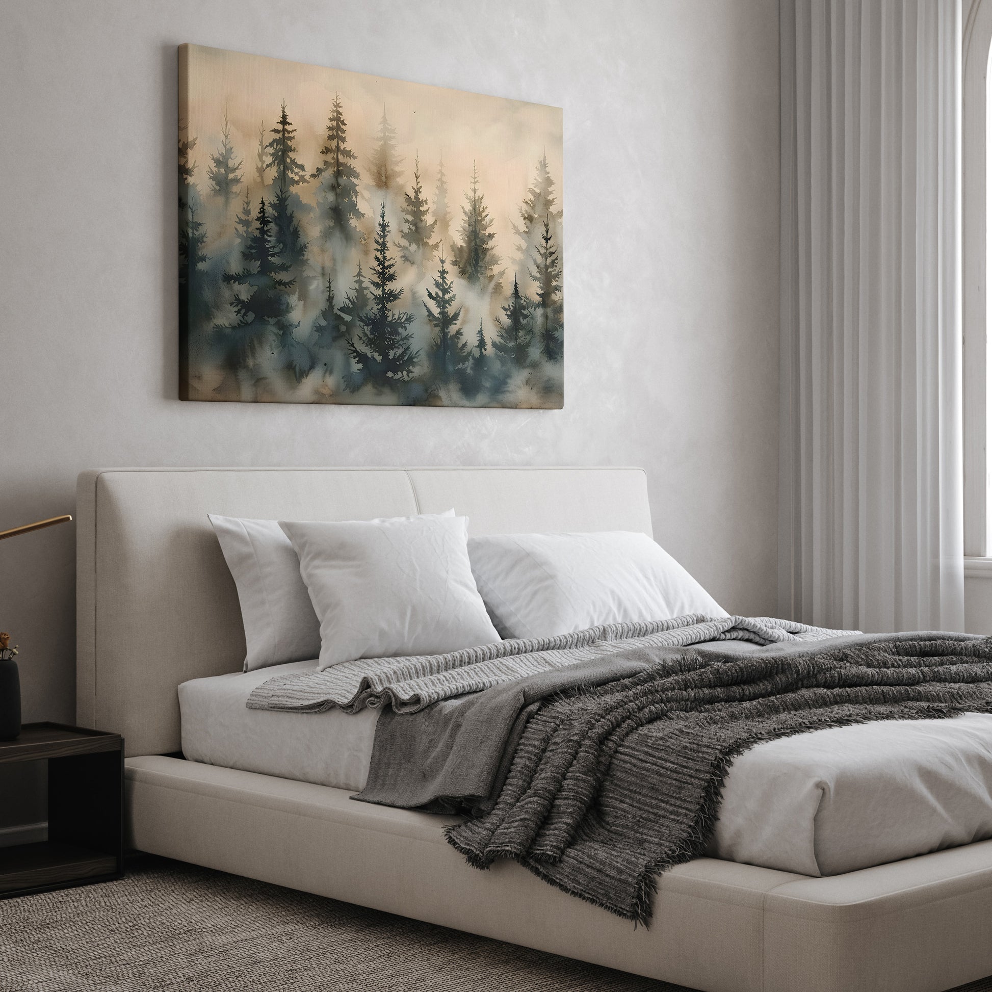 Foggy Forest Canvas Art