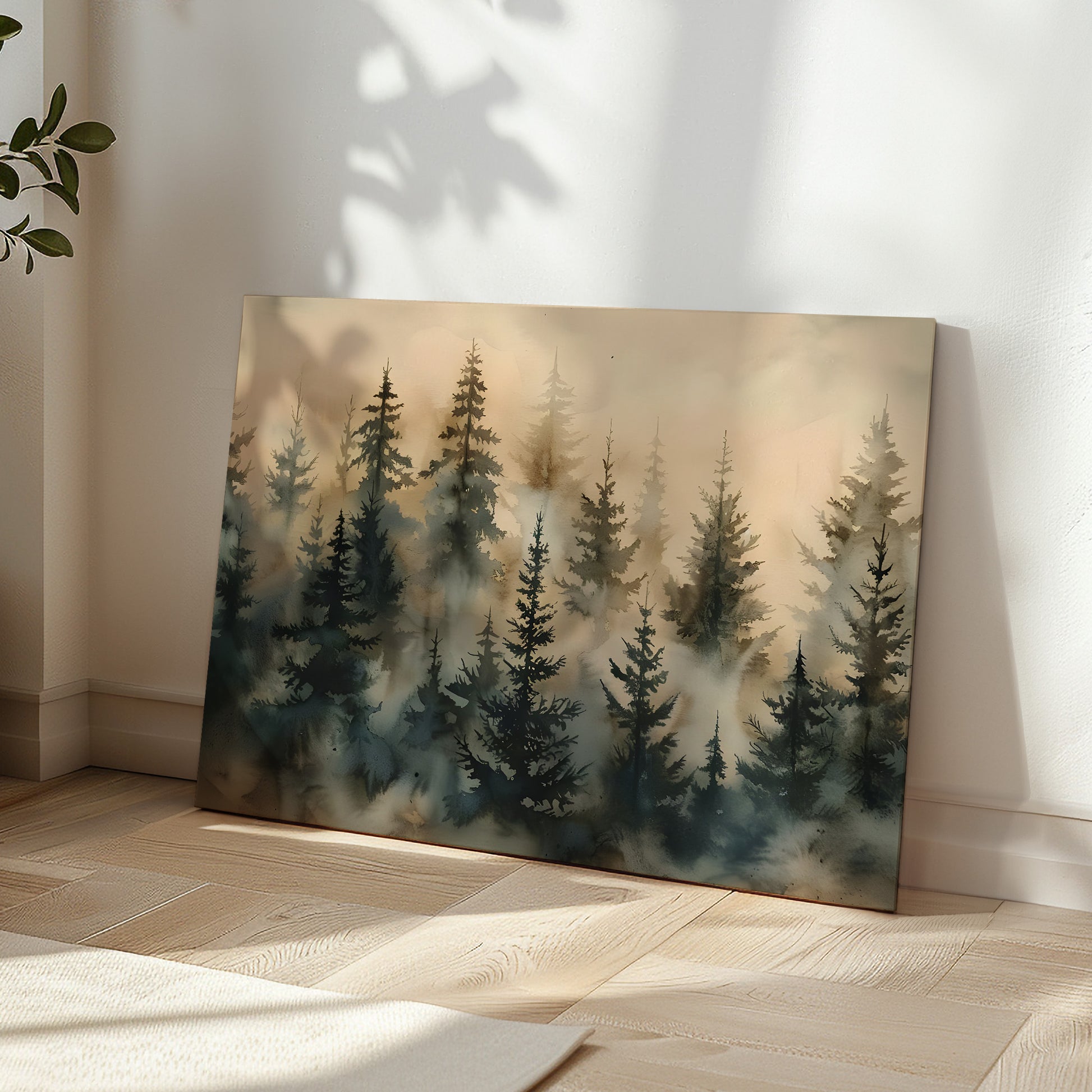 Foggy Forest Canvas Art