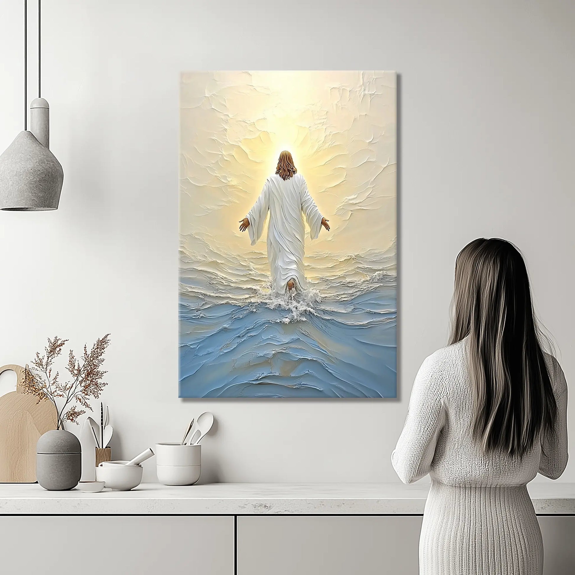 faith canvas wall art, christian prints, framed christian artwork