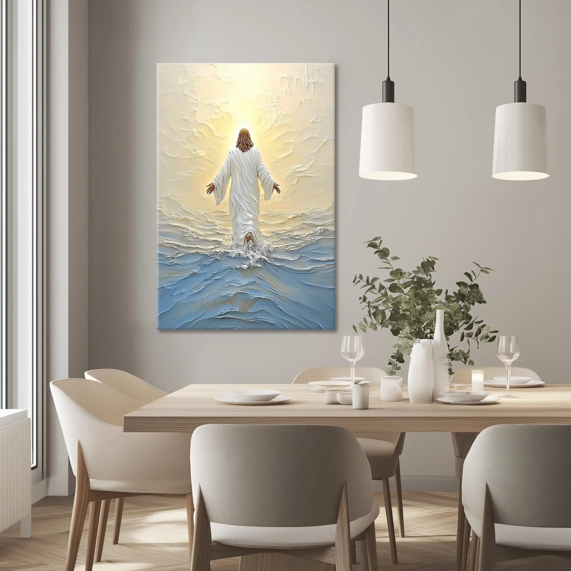 large christian artwork, faith print, framed christian wall art