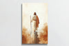 canvas painting jesus walking on water, religious artwork prints, contemporary christian wall art