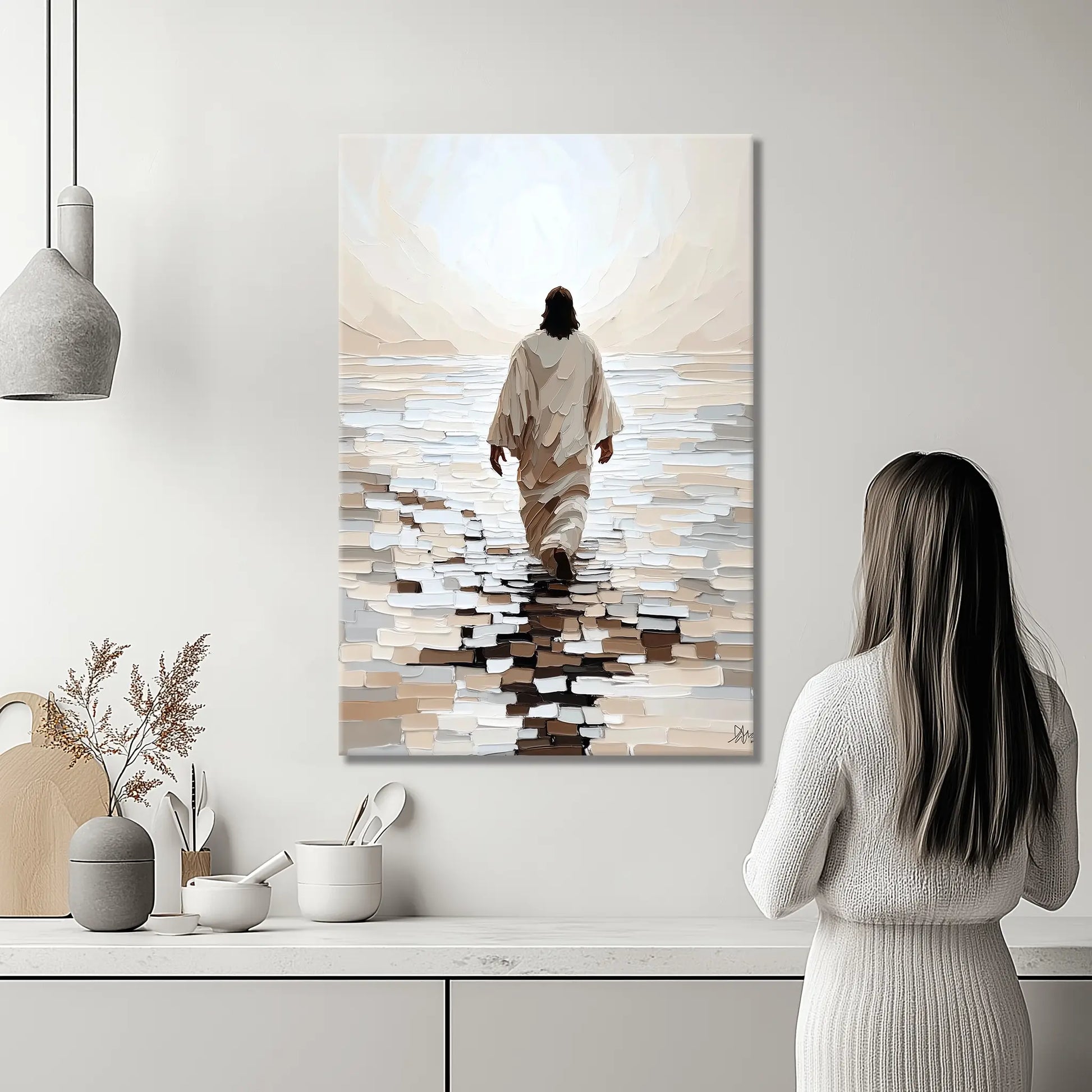 framed christian wall art, faith canvas wall art, christian inspirational wall art
