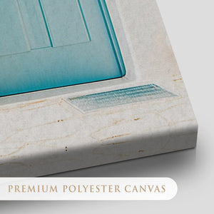 Aegean Blue Door Canvas Wall Art