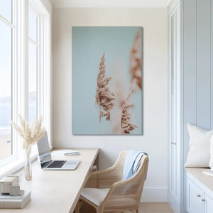 Peaceful botanical painting with soft hues for modern bohemian homes
