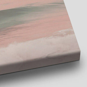 Blush Shoreline Ocean Canvas Wall Art