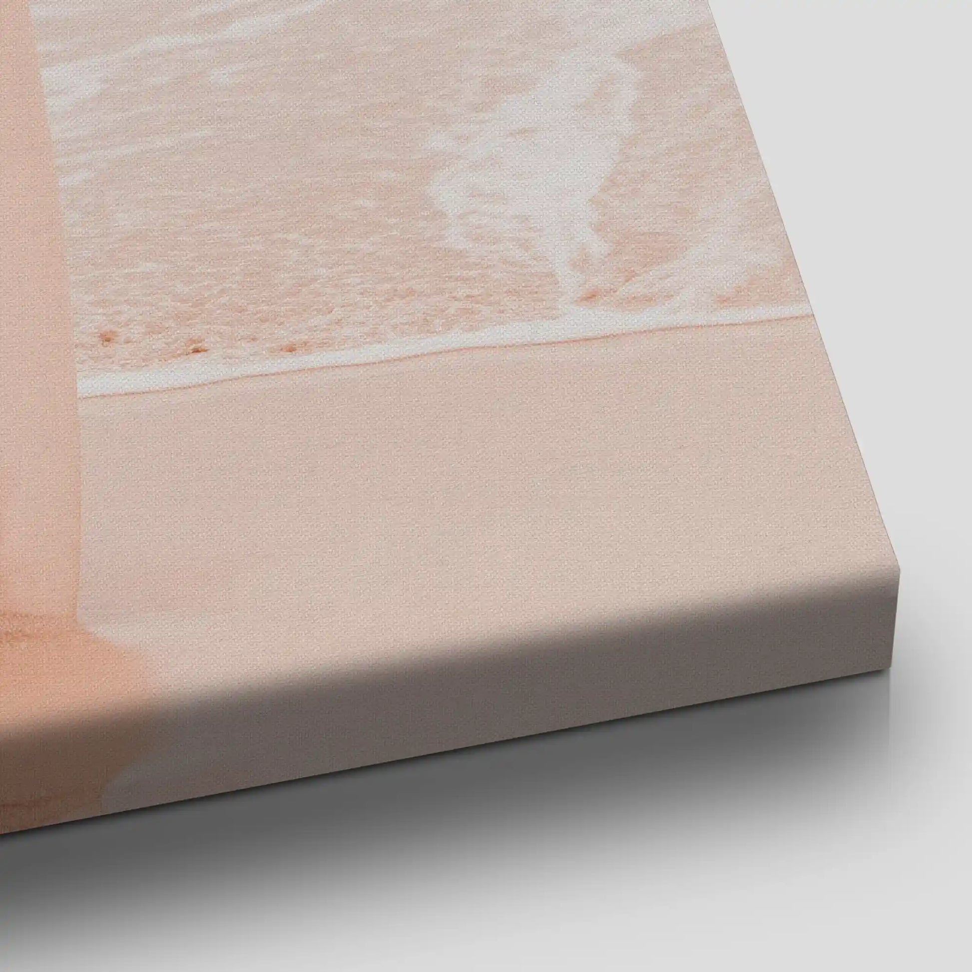 Blush Surfboard Beach Canvas Wall Art