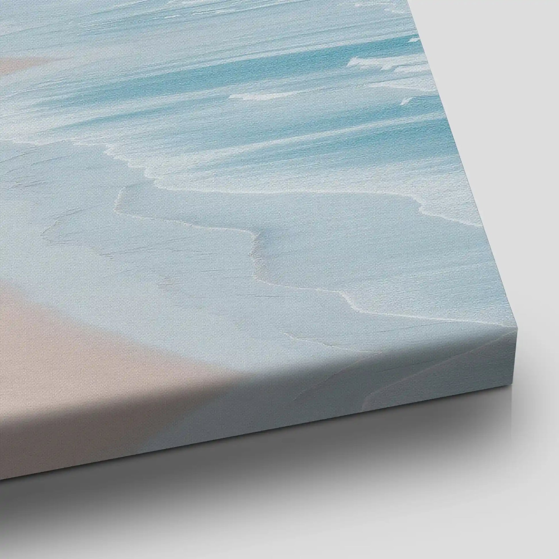 Foggy Ocean Coastline Canvas Wall Art