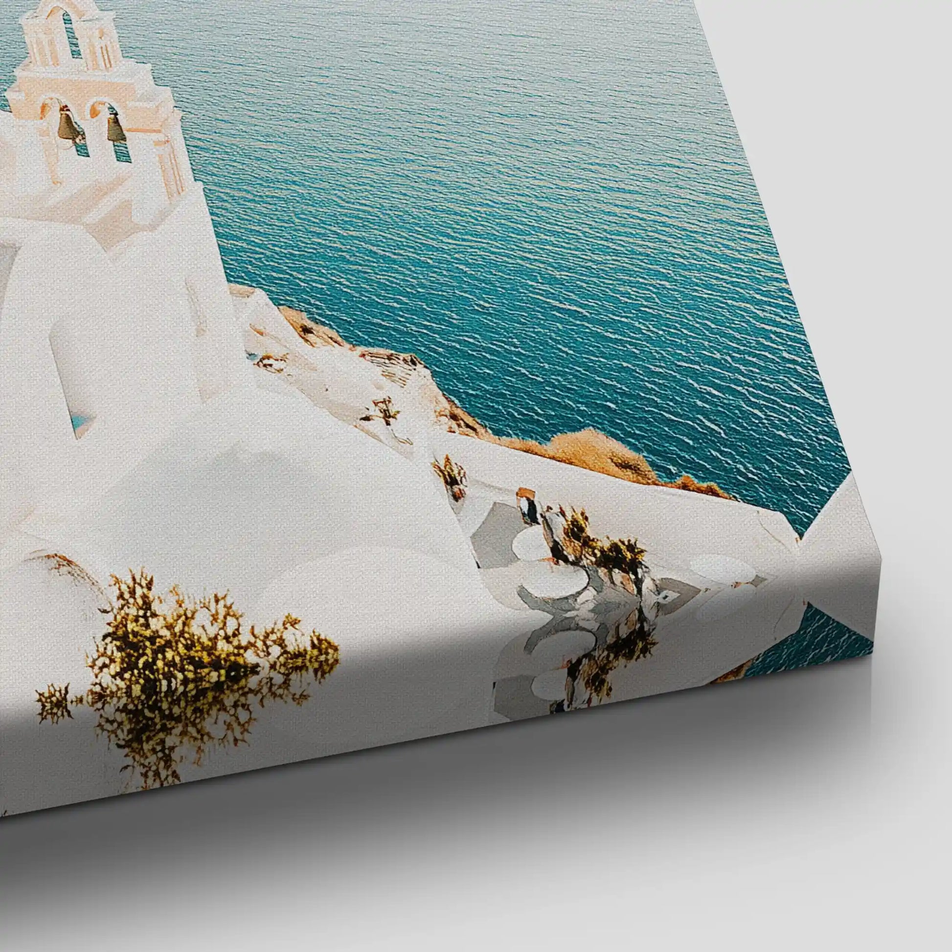 Santorini Blue Dome Canvas Wall Art