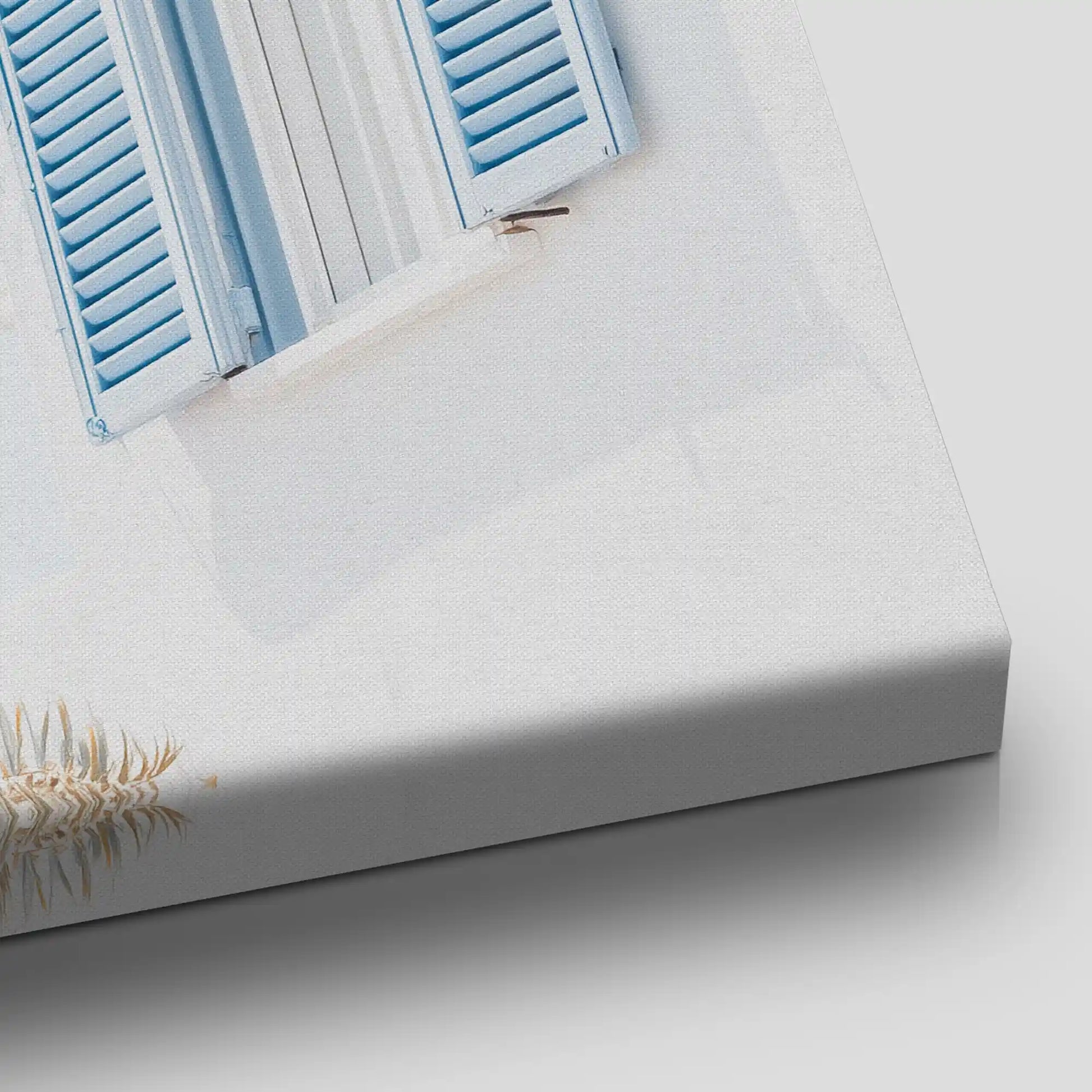 Greek Island Window Canvas Wall Art