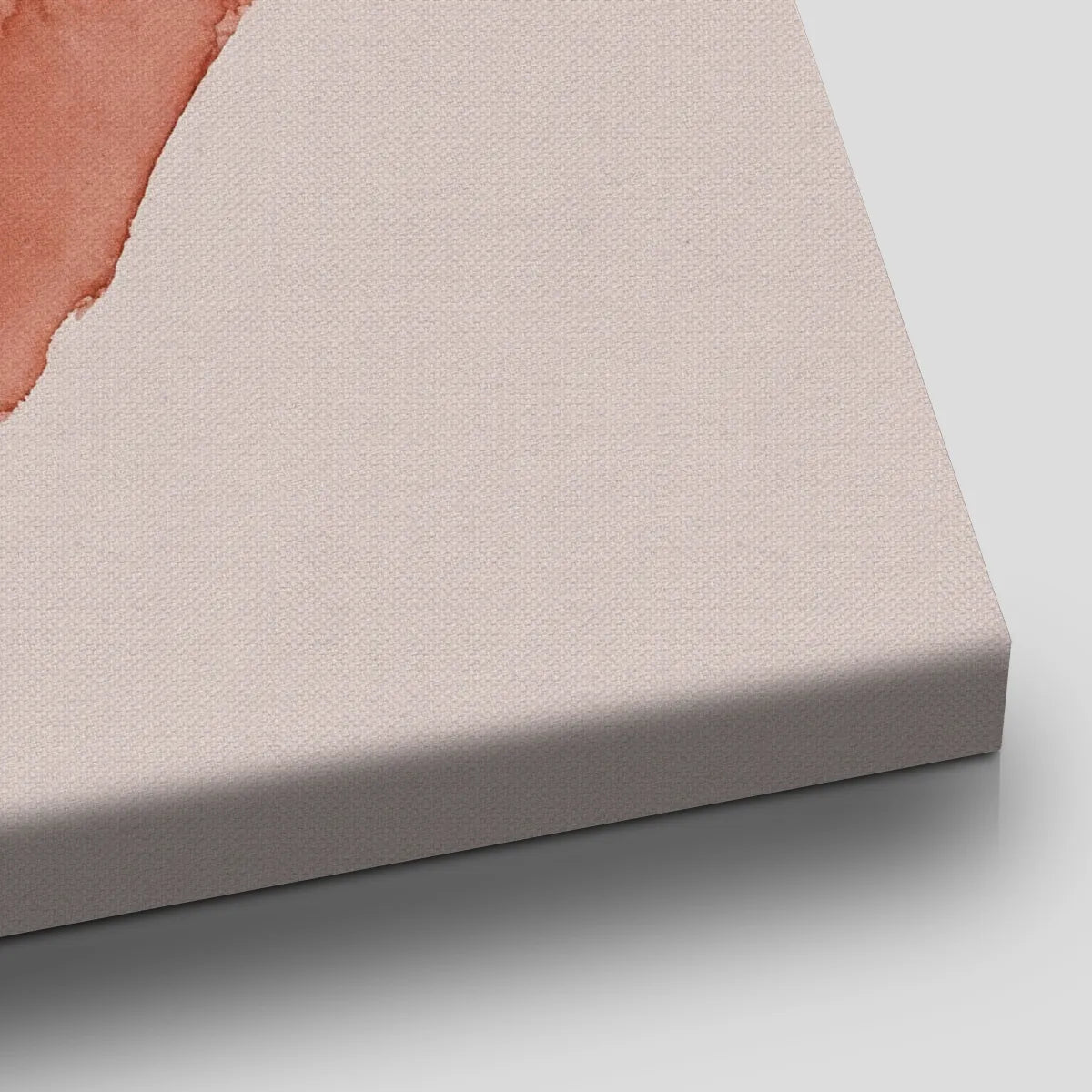 Fine art canvas featuring a warm, monochromatic heart illustration with soft brushwork and romantic script text.