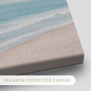 Soft Coastal Shoreline Canvas Wall Art