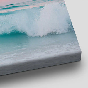 Pastel Ocean Wave Canvas Wall Art
