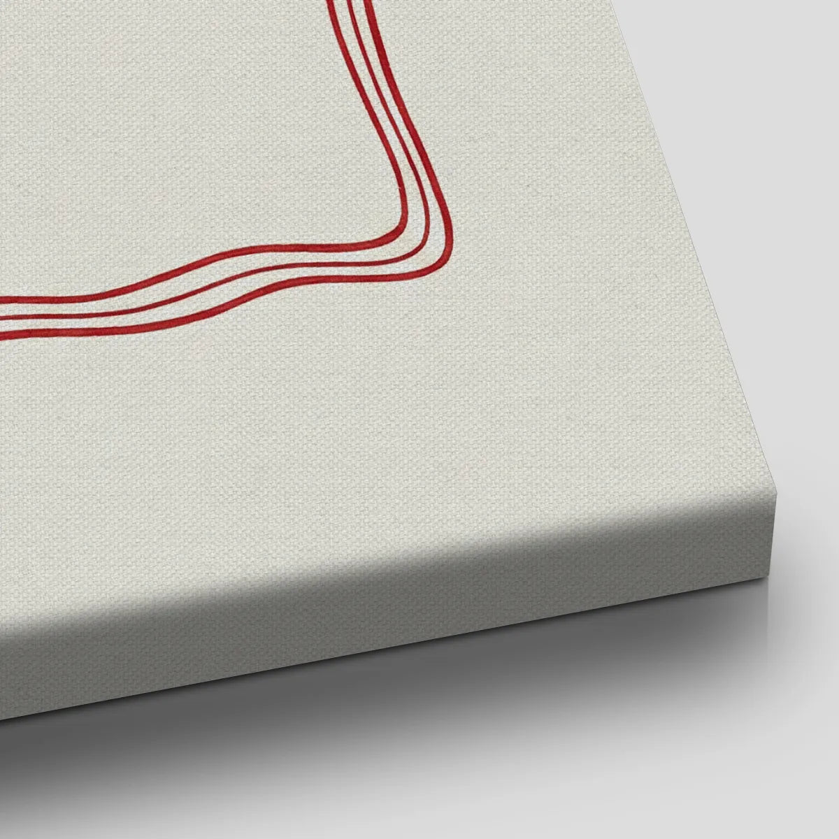 Decorative canvas print featuring a thin-lined cupid and romantic message, ideal for cozy living room or bedroom walls.