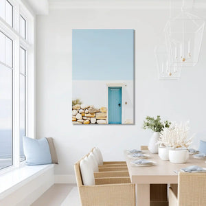 Mediterranean Blue Door Canvas Wall Art