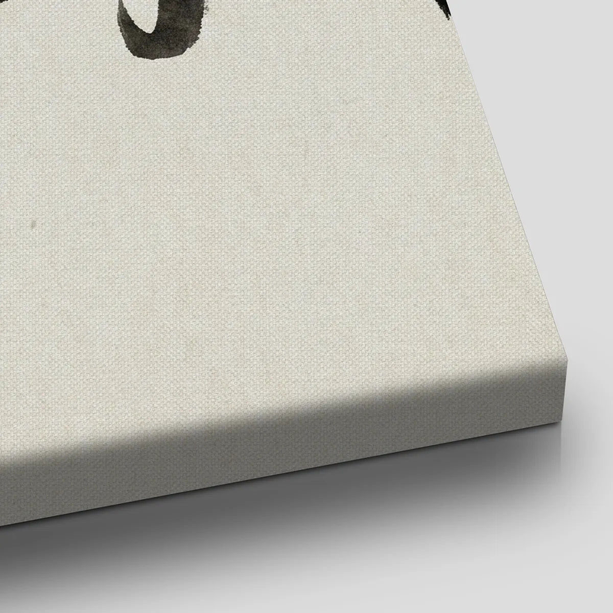 Horizontal canvas wall art displaying bold hand-lettered typography with the phrase 'Cherish every small joy'