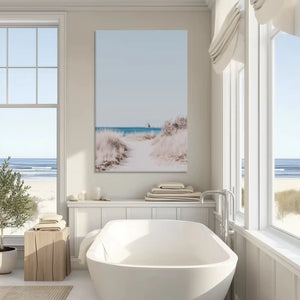 Serene ocean path painting enriching modern wall decor style