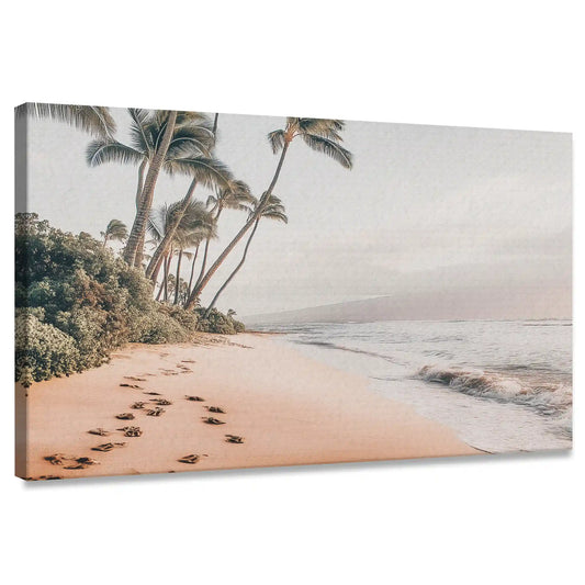 Warm coastal wall decor bringing relaxing and sunny seaside mood to interiors