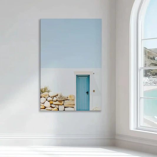 Soft coastal village wall decor bringing charm and airy simplicity to bright interiors