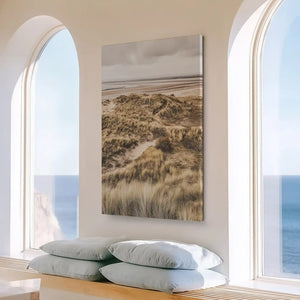 Large coastal dune scene painting perfect for above the sofa placement