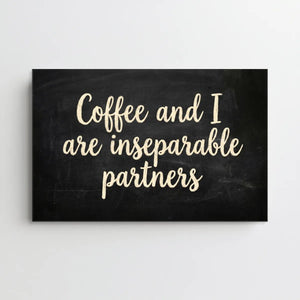 Canvas wall art with a quote in off-white text, emphasizing negative space on a dark background