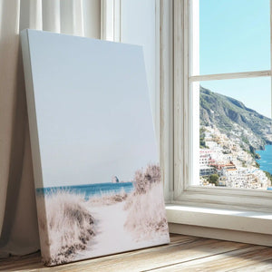 Ocean pathway captured in a canvas print with clean modern style