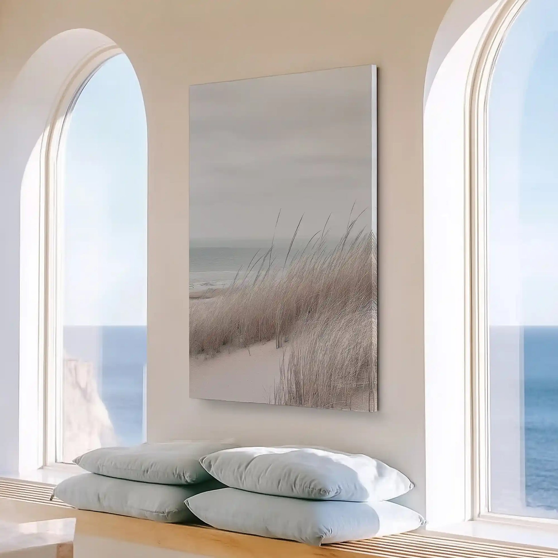 Large dune seascape painting perfect for above the sofa placement