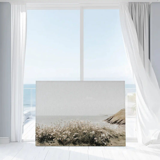 Neutral wildflower wall decor bringing calm and natural mood to interiors