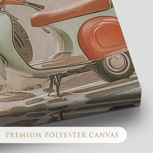 Mediterranean Street Scene Canvas Wall Art