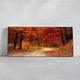 Gallery-wrapped fall forest canvas print for modern farmhouse decor