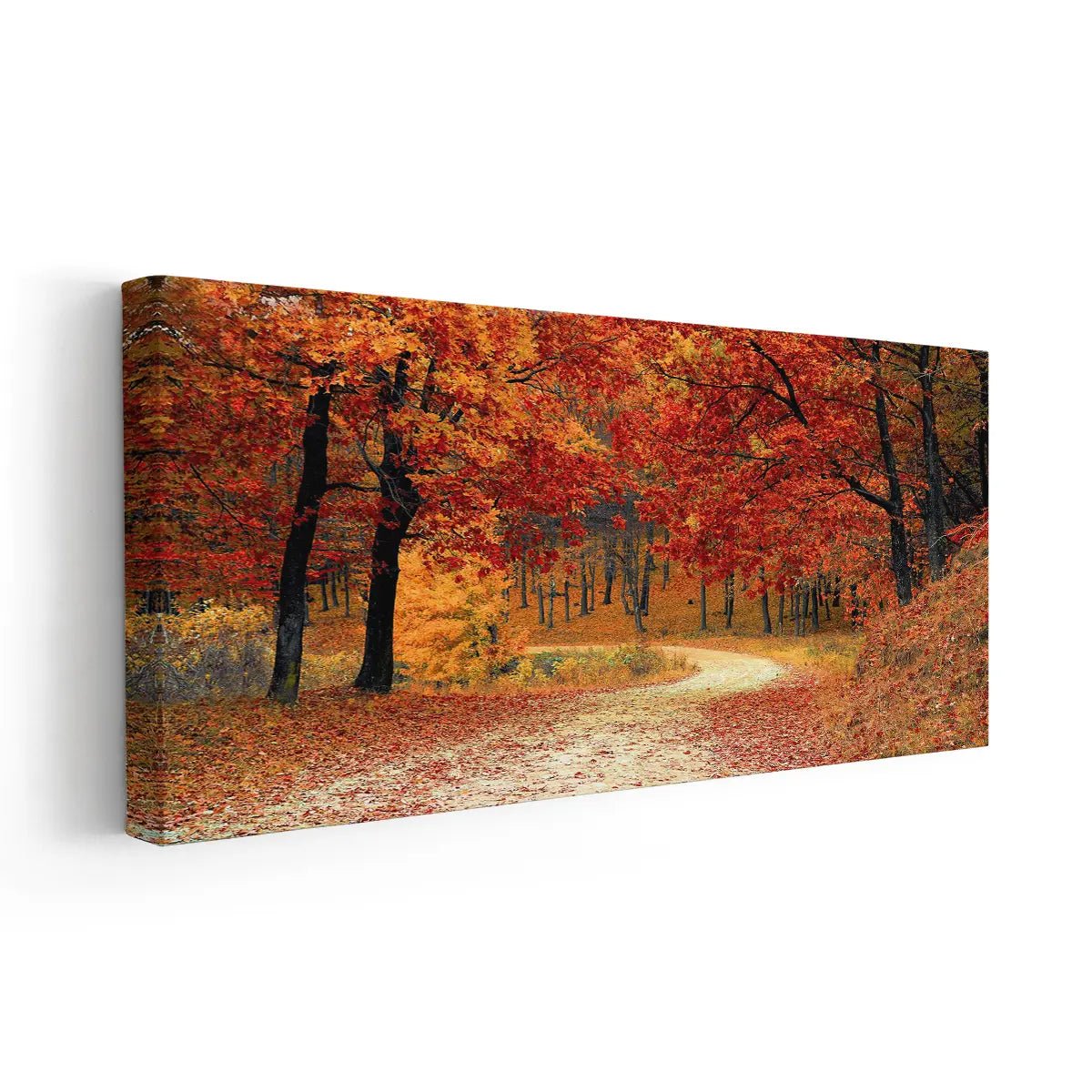 Large autumn tree artwork with rustic charm for cabin interiors
