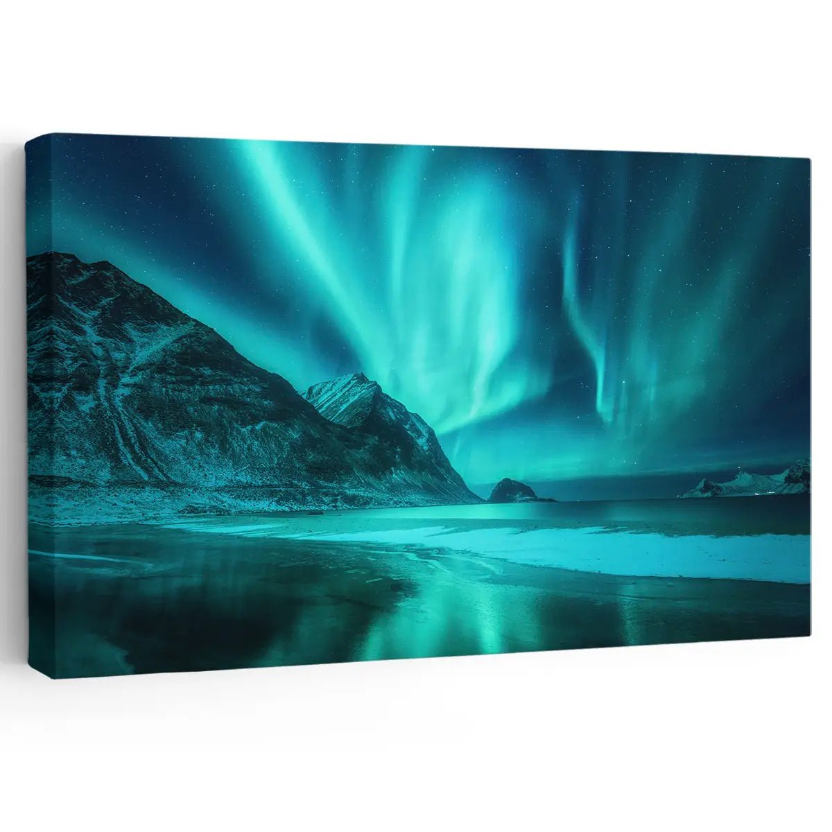 Northern Lights canvas print for Scandinavian-style living room