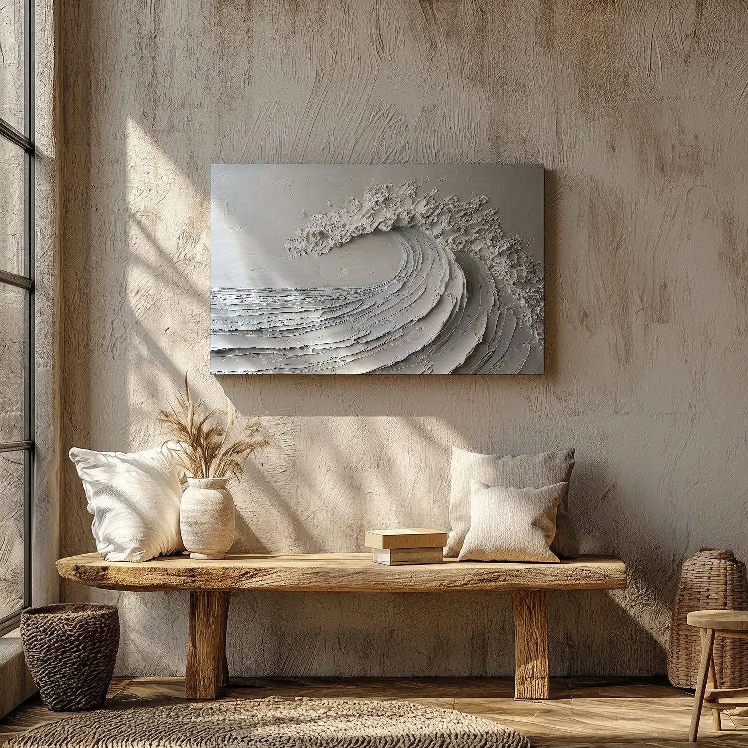 Ocean Wave Wall Art Wabi Sabi Art Print-Stunning Canvas Prints