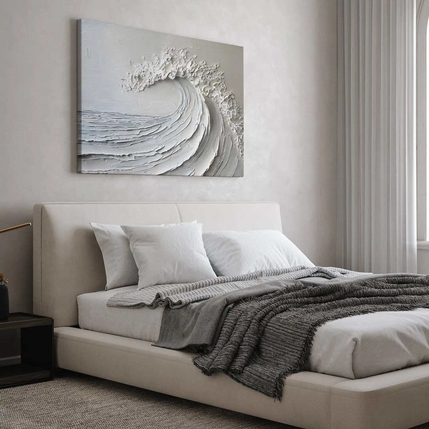 Ocean Wave Wall Art Wabi Sabi Art Print-Stunning Canvas Prints